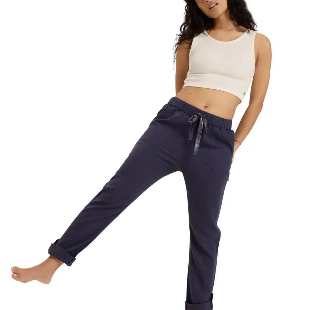 The seashore elasticized linen pants for women women's surf