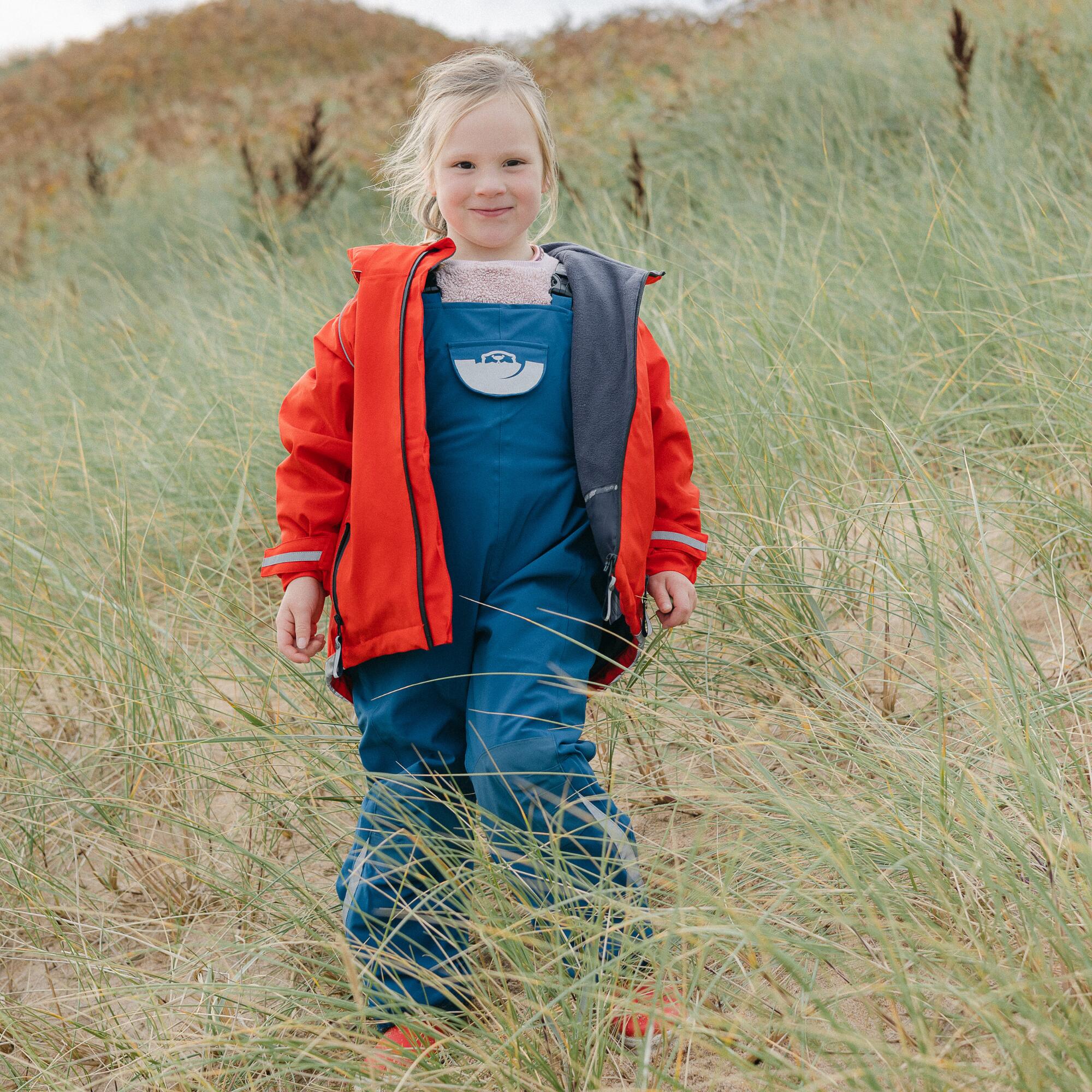Patrol Fleece Lined Waterproof Dungarees - Navy 7/7