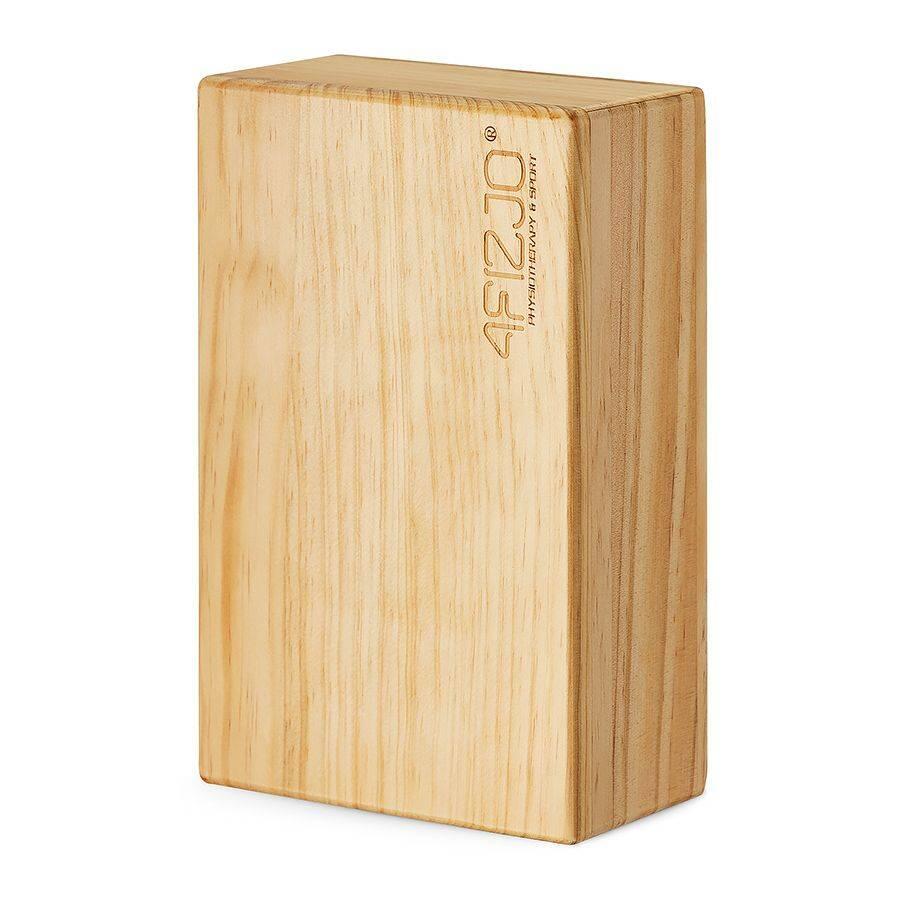 Yogablock Holz Natur Yoga Block Holzklotz Stabil Pilates 4FIZJO 3/7