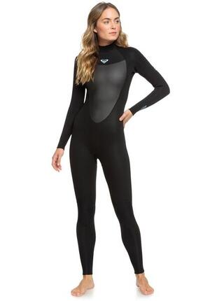 Combinaison de surf back zip 4/3MM PROLOGUE Noir Femme