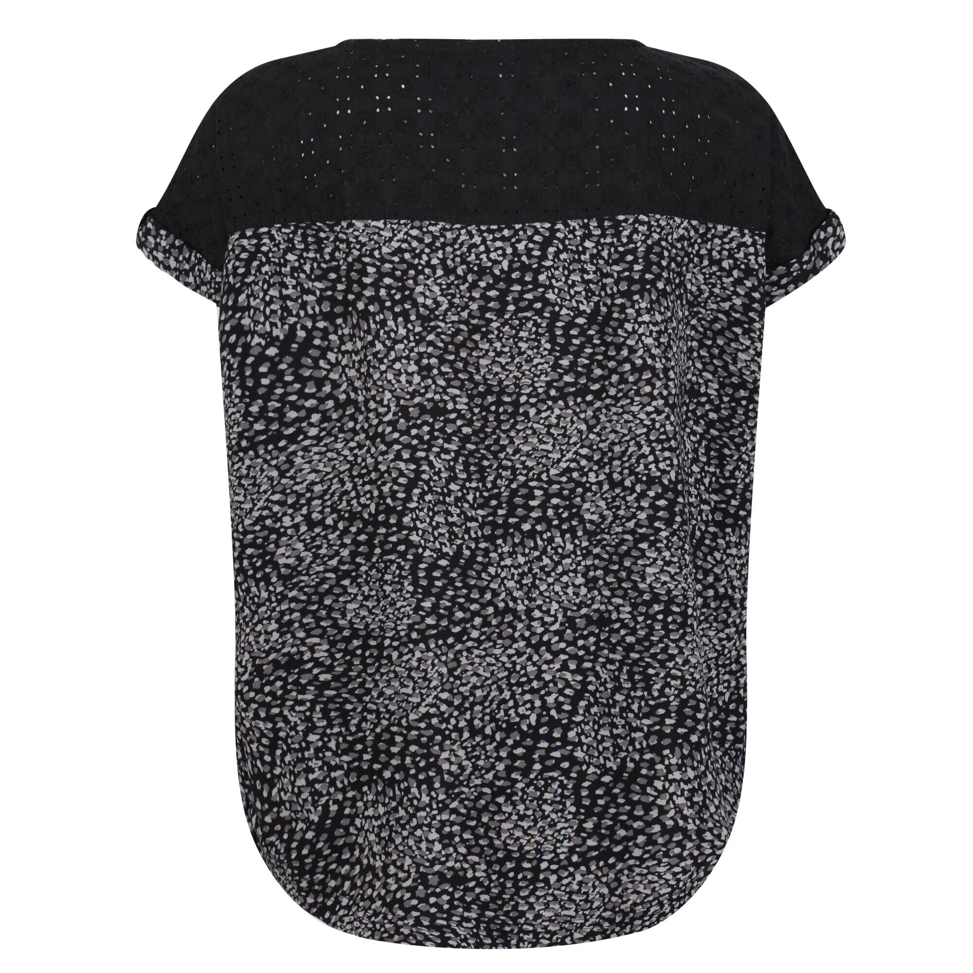 Womens/Ladies Jaida Abstract TShirt (Black) 2/5