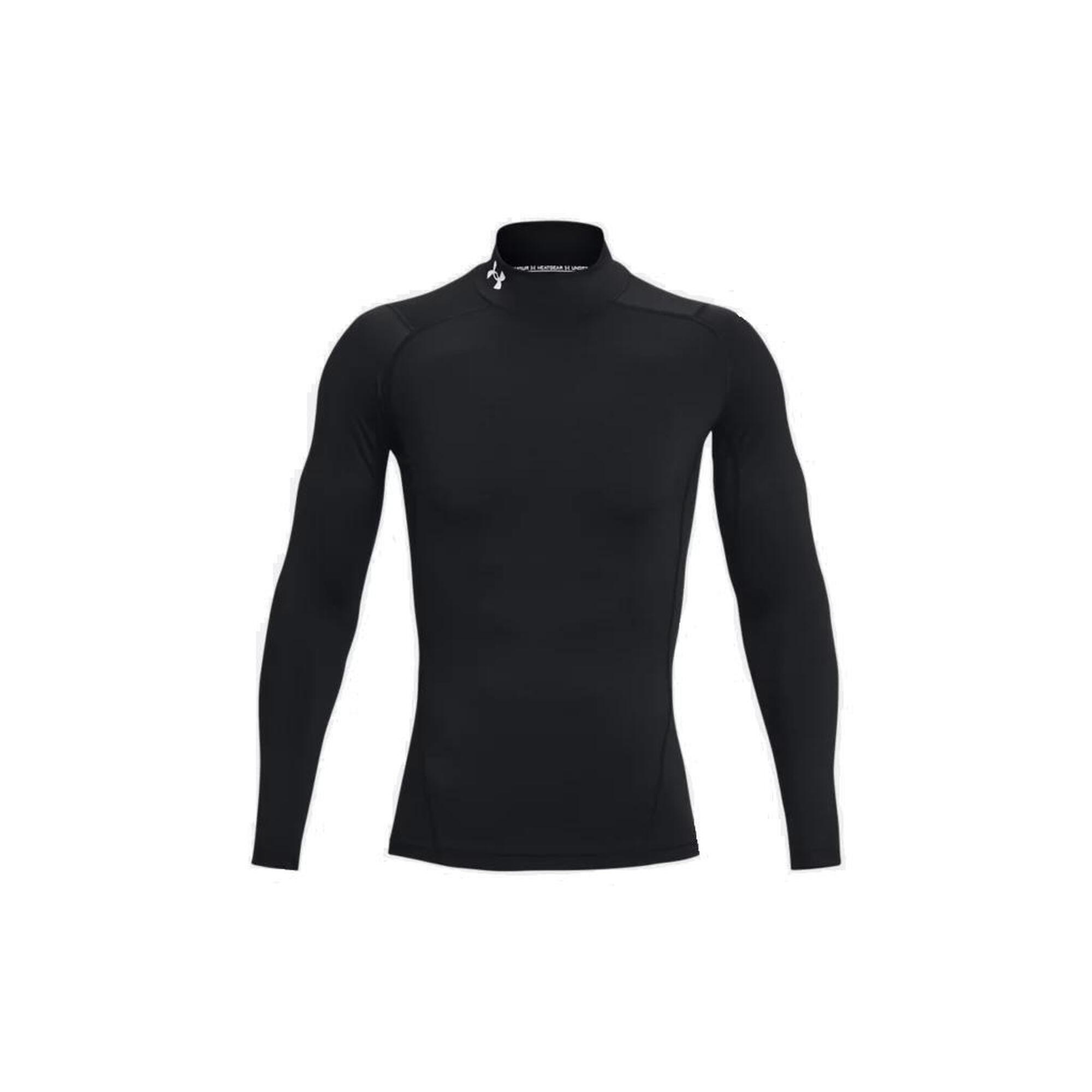Under Armour - T-shirt Manches Longues Et Col Montant Under Armour Heatgear® - Sous Vêtement Bas - Blanc|noir - 40 M - Decathlon