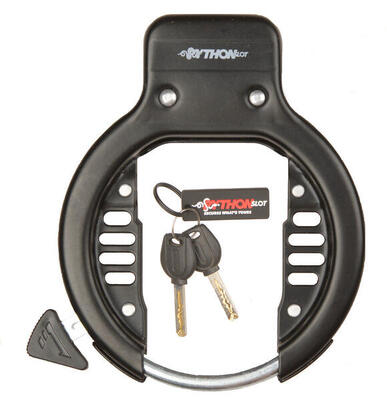 Python-Schloss Rahmenschloss schwer schwarz