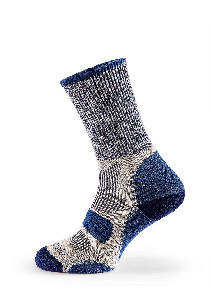 Bridgedale - Chaussettes rembourrées en coton léger de randonnée pour hommes 5/7