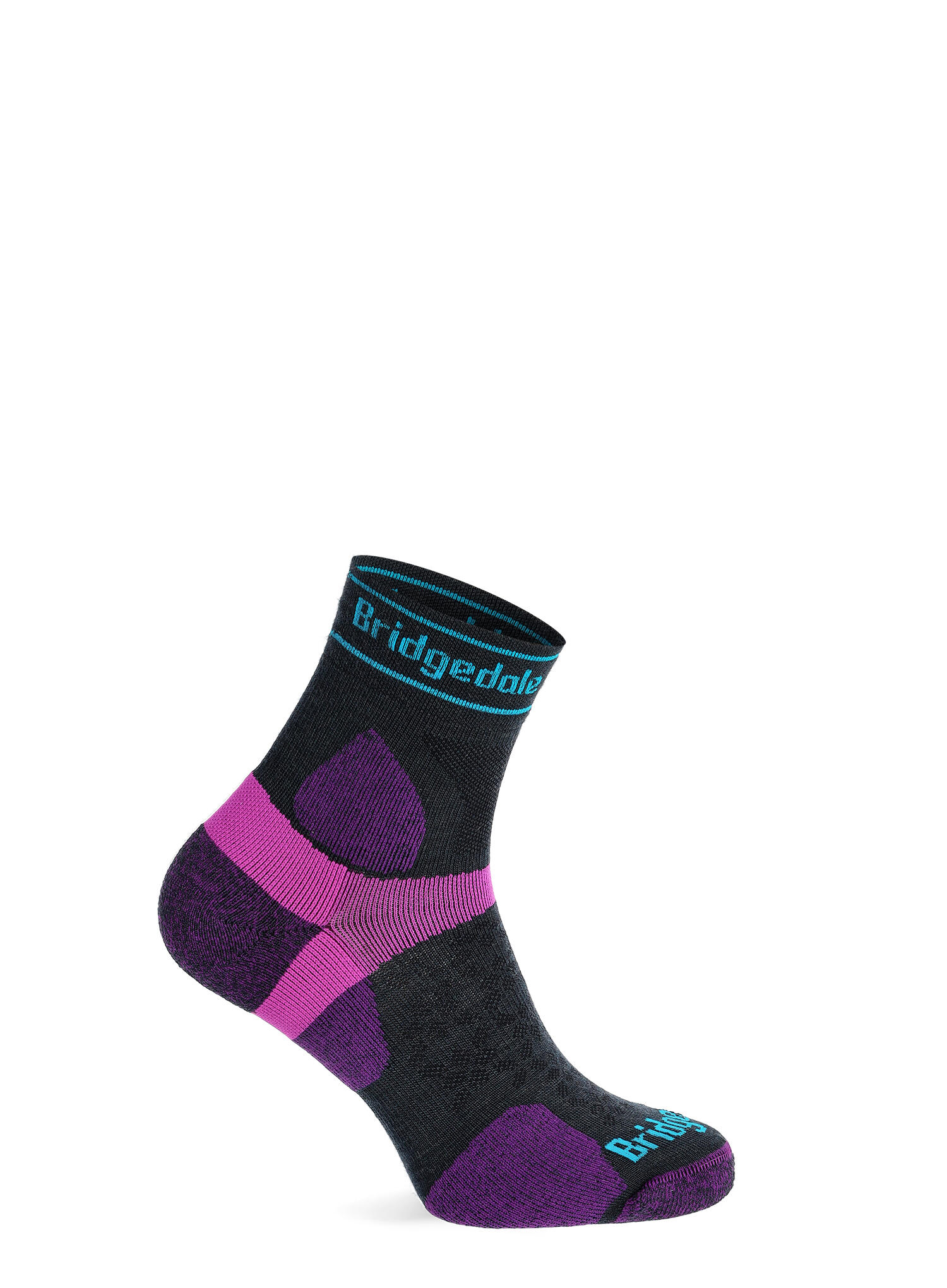 TRAIL RUN Ultralight T2 Merino Sport 3/4 Crew Women's - Charcoal grey 4/6