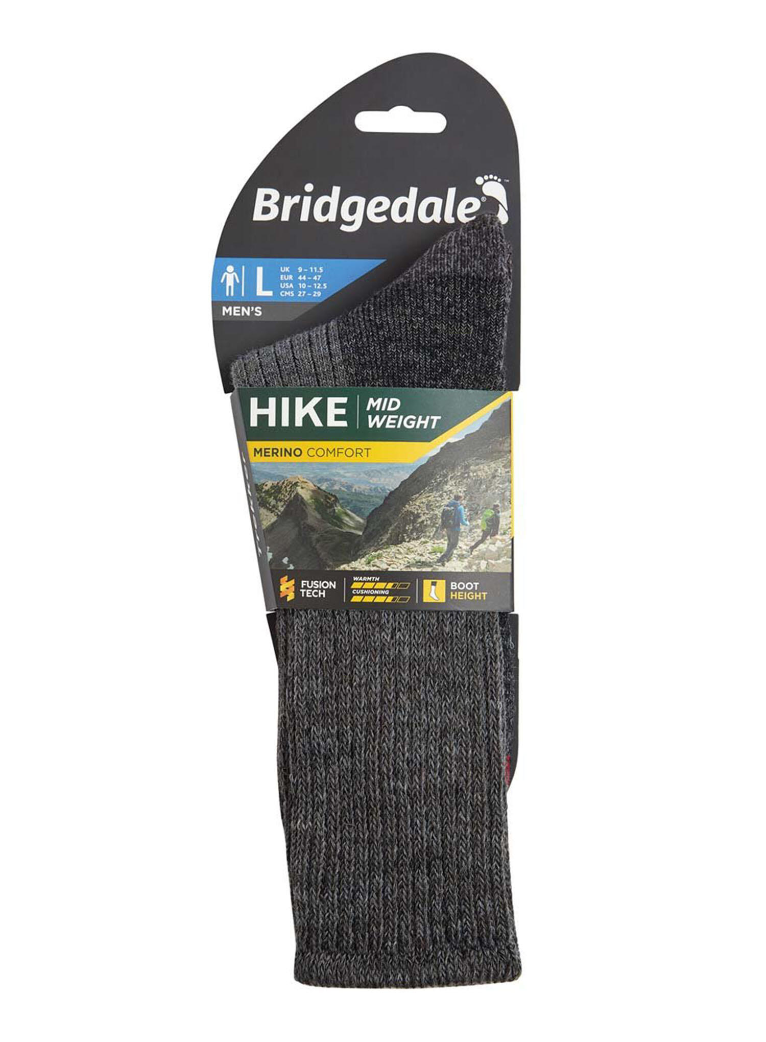 Bridgedale - Chaussettes de marche en laine d'épaisseur moyenne pour hommes 2/7