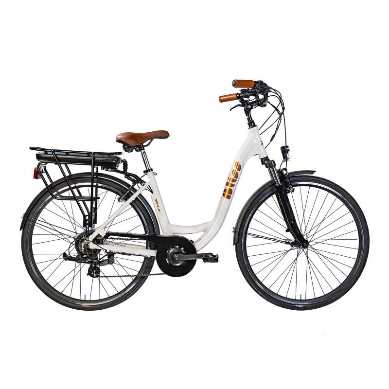 BICICLETA ELÉTRICA PASEO 28" BLISS B025-02 COR BRANCA