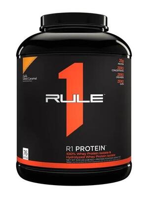 Rule1 r1 protein whey isolate (1lbs) chocolate fudge - eiwitten