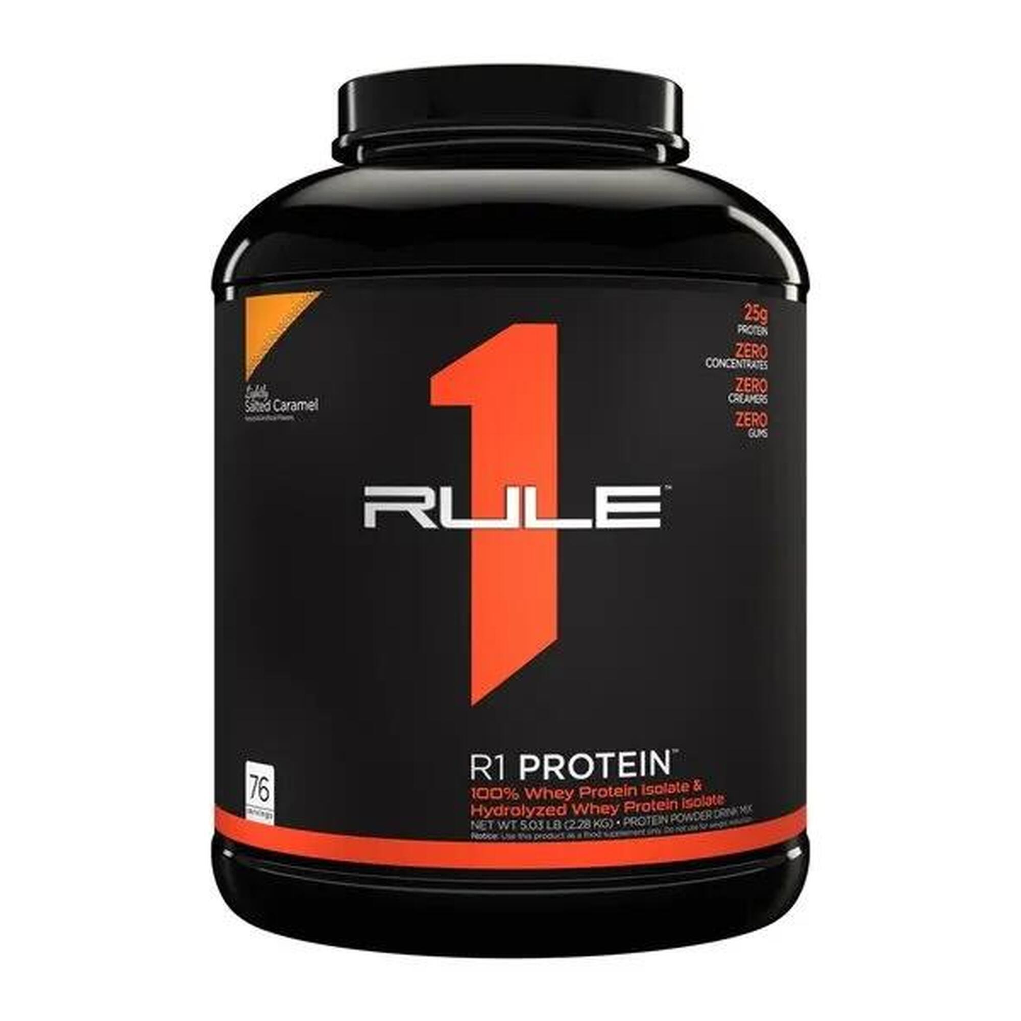 Rule1 - Rule1 R1 Protein Whey Isolate (5lbs) Lightly Salted Caramel - Protéines - Isolat De Whey - Decathlon