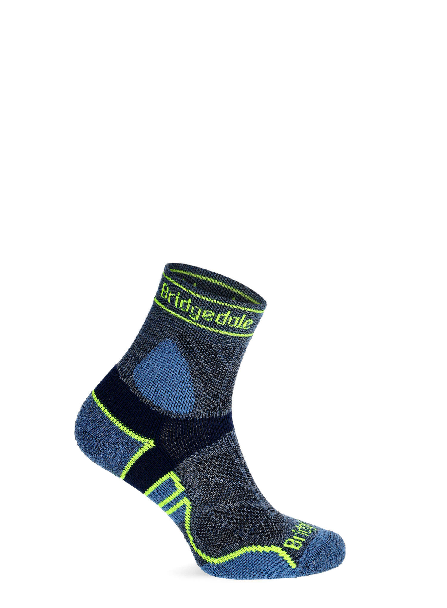 Bridgedale - Chaussettes de course légères T2 Merino 3/4 pour hommes 3/7