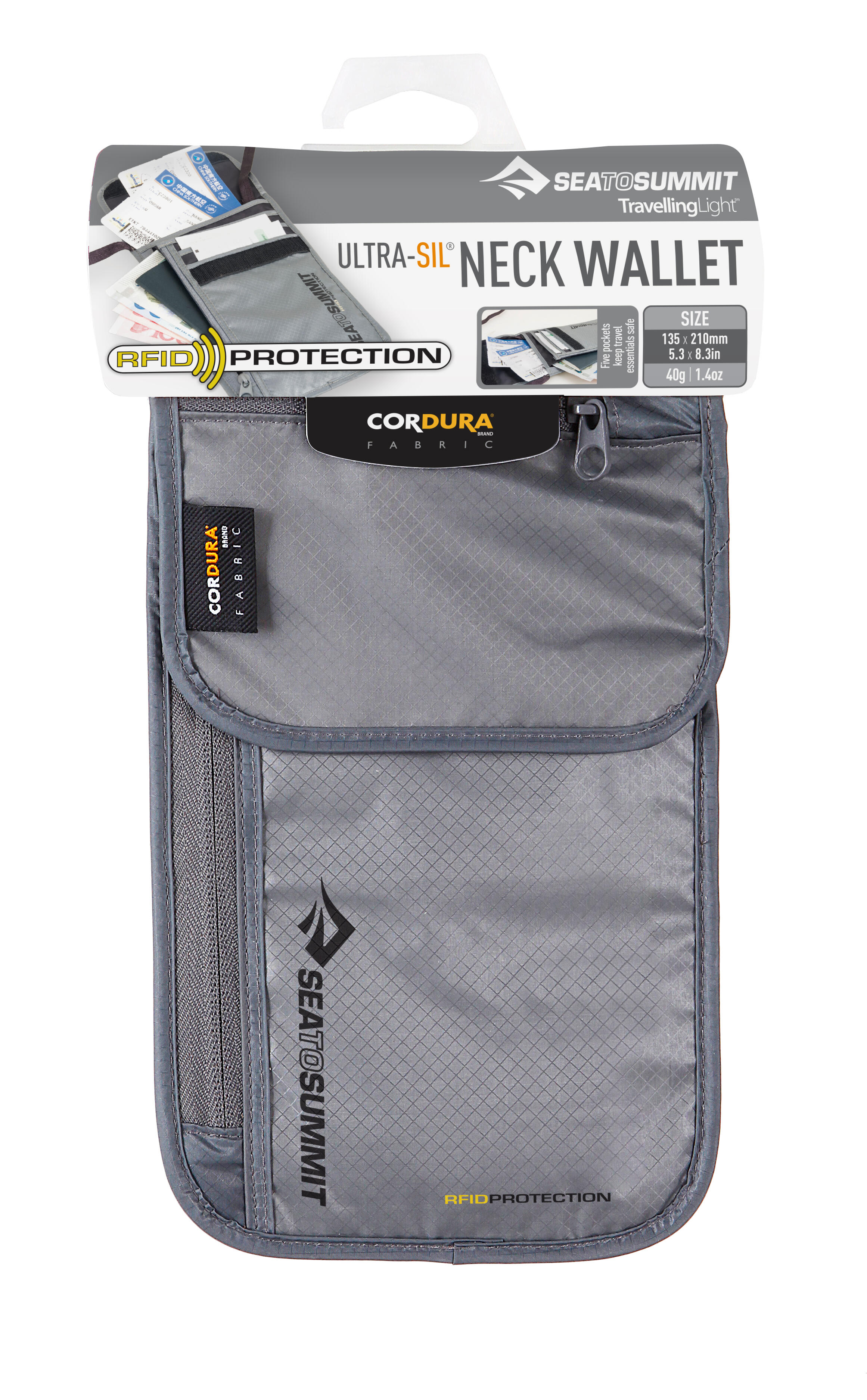 Sea to Summit RFID Neck Wallet Grey
