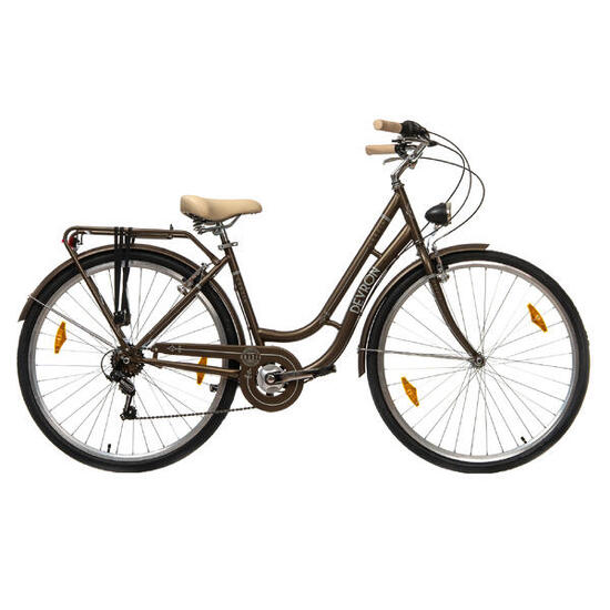 Devron Grazia 6s Retro stadsfiets - 28 inch, L, bruin
