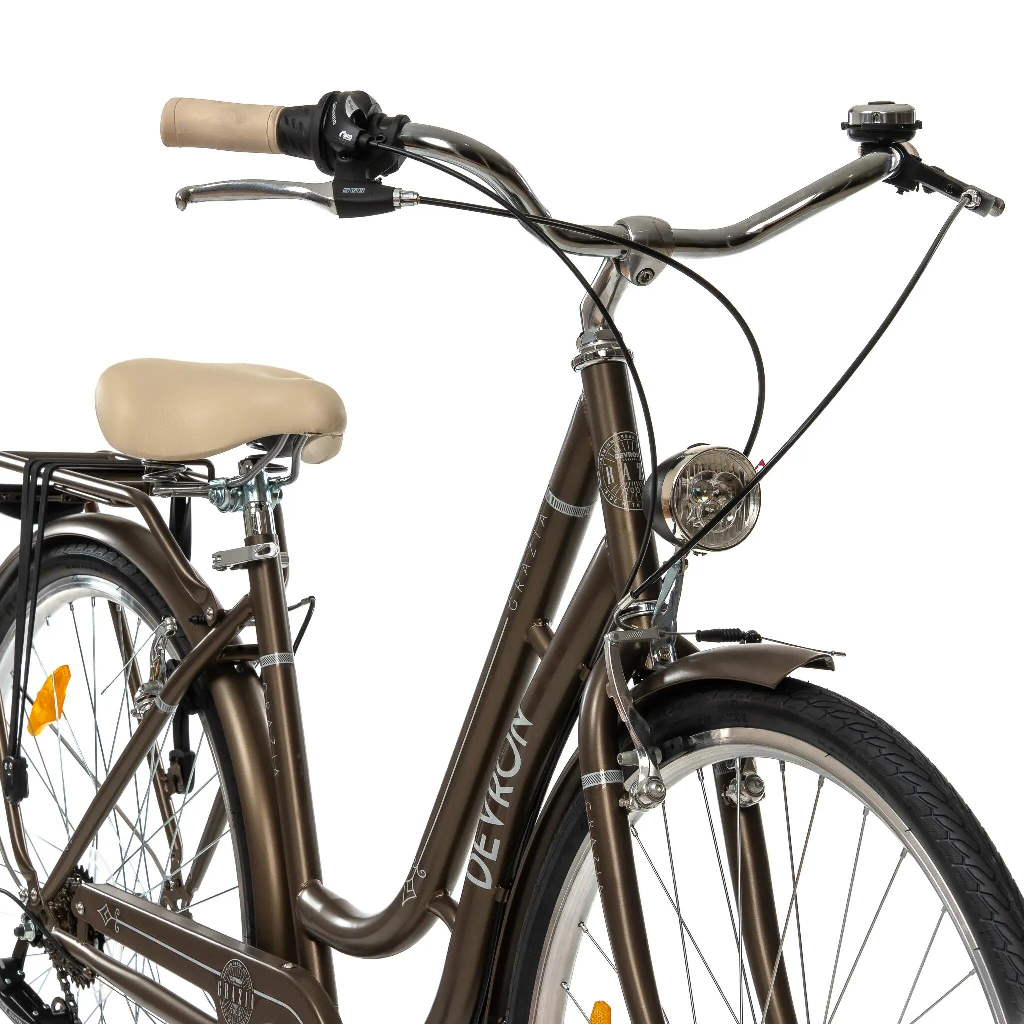 Bicicletta da città Devron Grazia 6s Retro - 28 pollici, L, marrone 4/8
