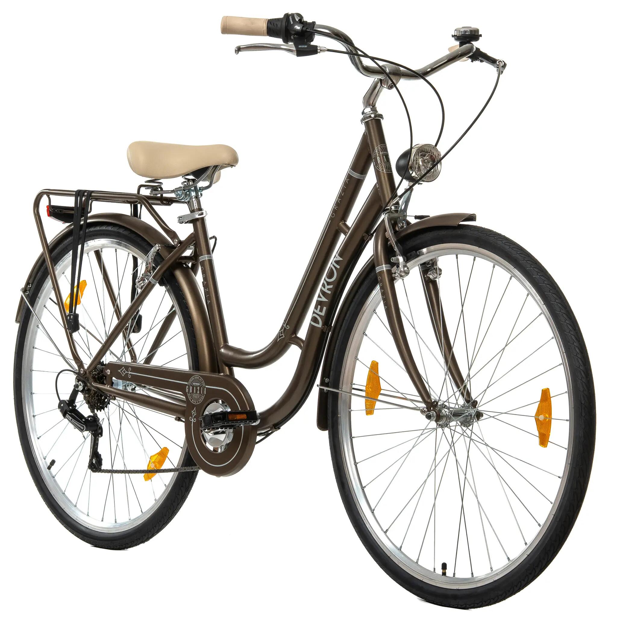 Bicicletta da città Devron Grazia 6s Retro - 28 pollici, L, marrone 2/8