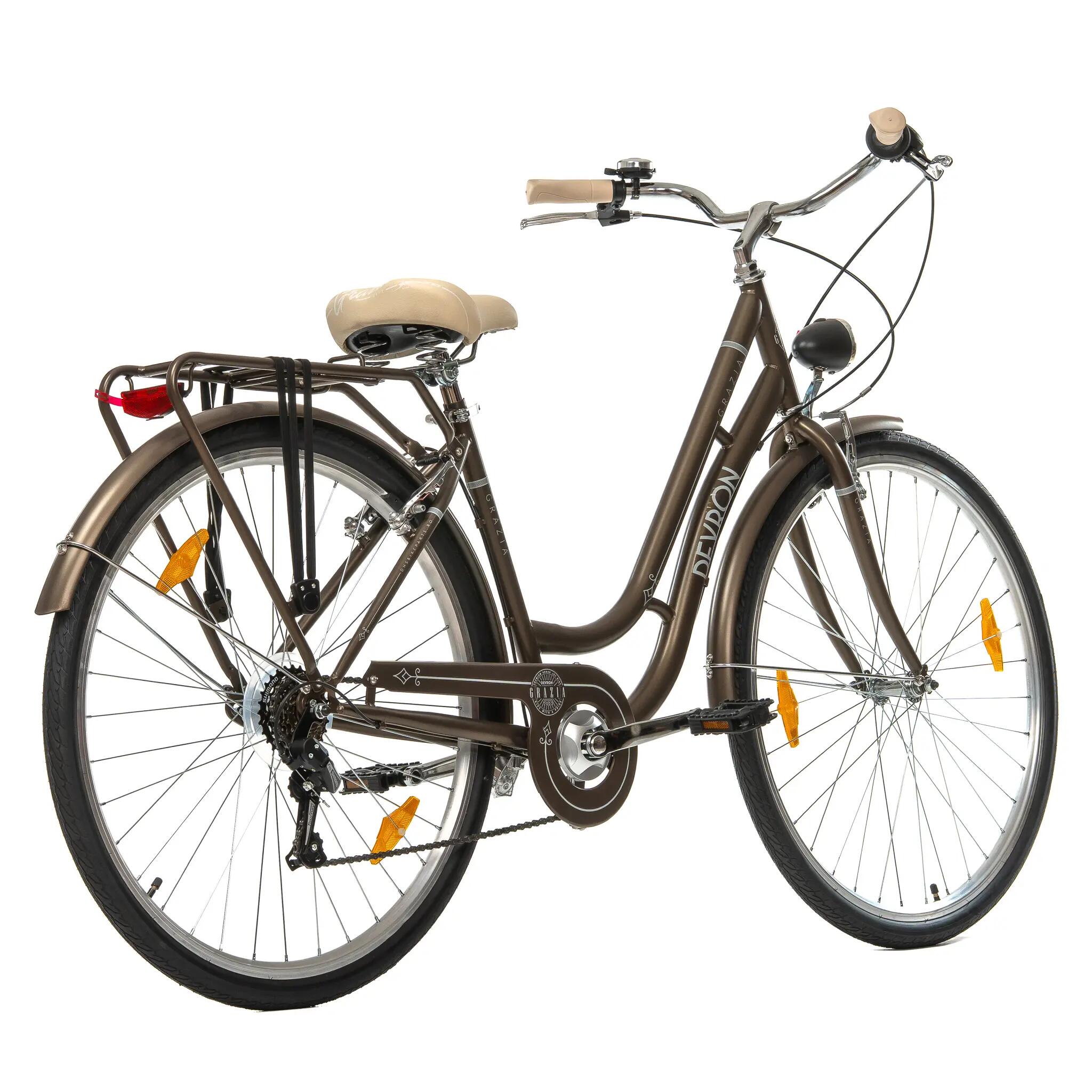 Bicicletta da città Devron Grazia 6s Retro - 28 pollici, L, marrone 3/8