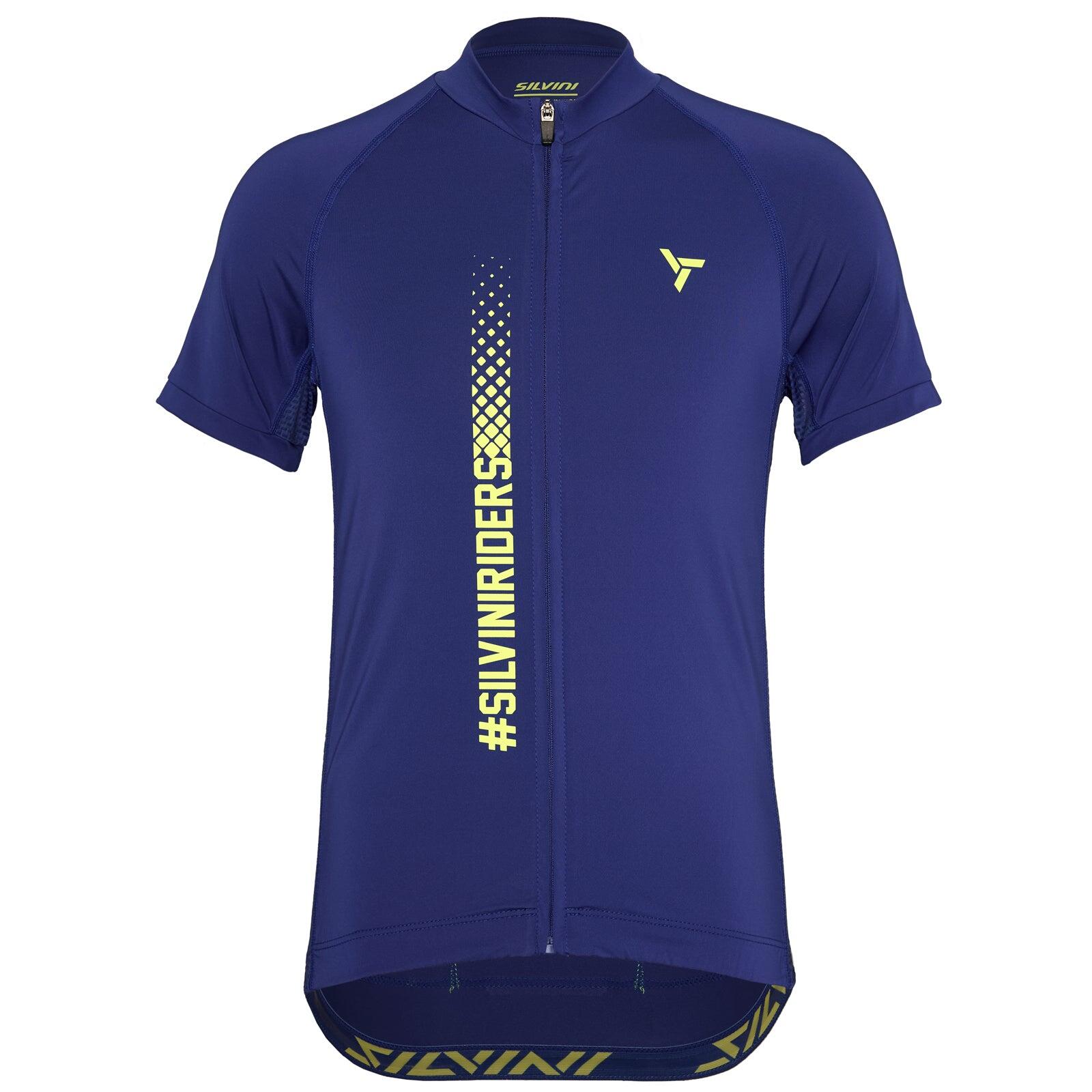 Silvini - Maillot Vélo Enfants Manches Courtes Mazzani Cd2432 - Maillot Manches Courtes - Bleu - Decathlon