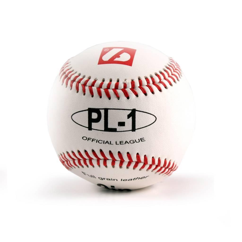 Elite match honkbal, maat 9" wit, 2 stuks PL-1 2/5