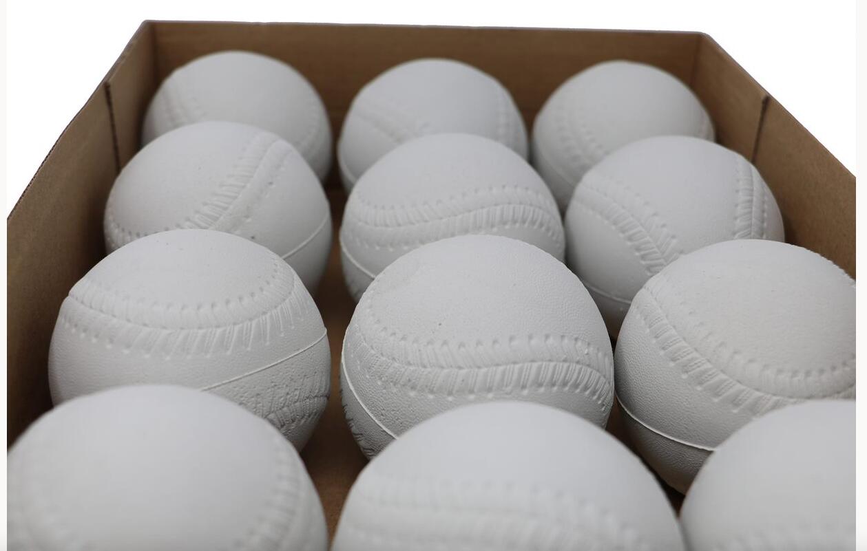 balle de baseball pour machine à lancer, taille 9'', blanc, 1 douzaine A-119 3/3