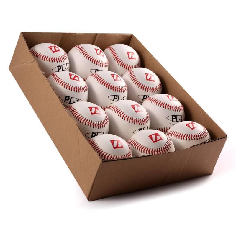 balle de baseball match "Élite"', taille 9'', blanc, 1 douzaine PL-1