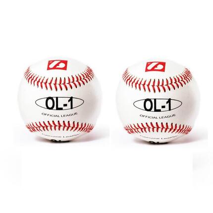Mecz piłki baseballowe, rozmiar 9", Biały, 2 sztuki OL-1