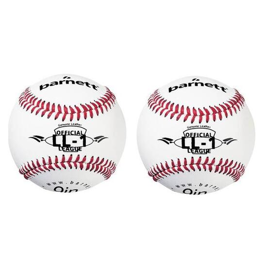 Mecz piłki baseballowe, rozmiar 9", Biały, 2 sztuki LL-1