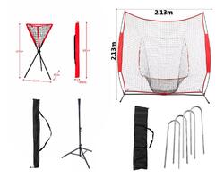 BNB-03 Kit Filet d'entraînement + Tee de baseball + Panier à balles