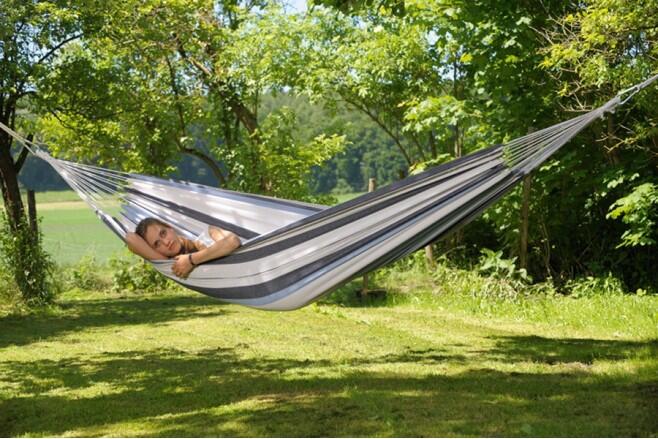 Salsa XL Reise Hngematte Tuch Stoff Wetterfest Single Garten Camping 150kg  | Decathlon