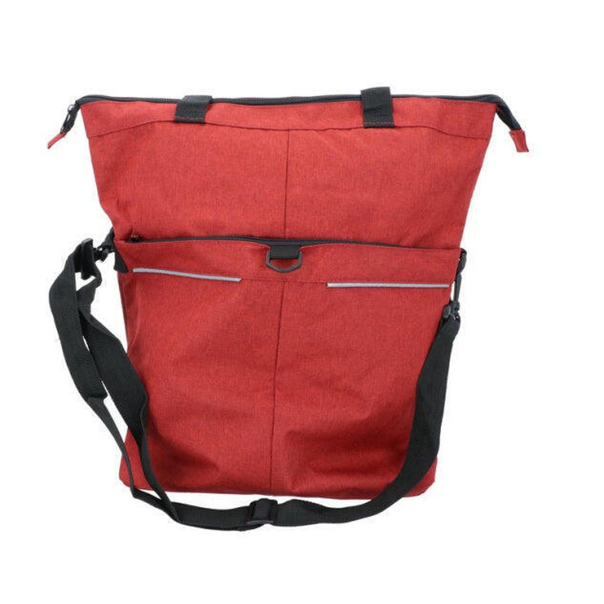 Sac à vélo et shopper multifonctionnel Dresco 18 litres Rouge
