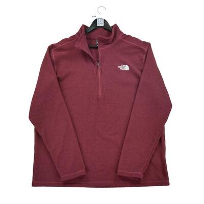 Tweedehands - heren tnf bordeaux fleece pullover - als nieuw