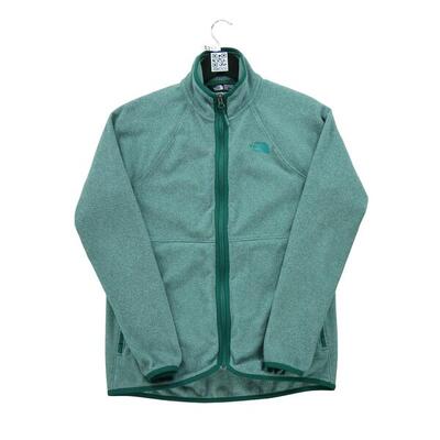 Tweedehands - dames tnf groene fleece jas - als nieuw