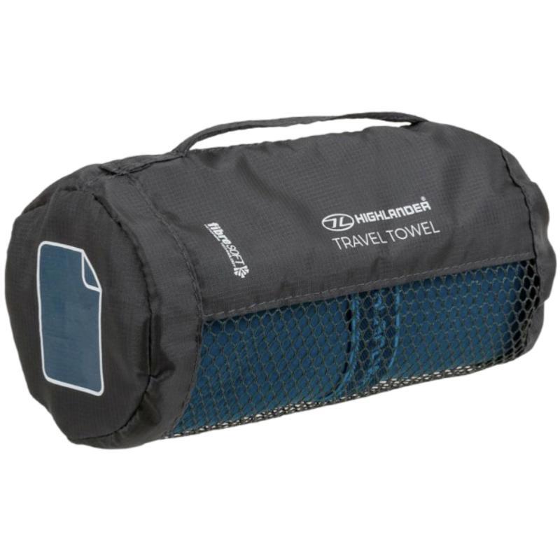 Highlander Medium Fibresoft Towel - Navy 3/4