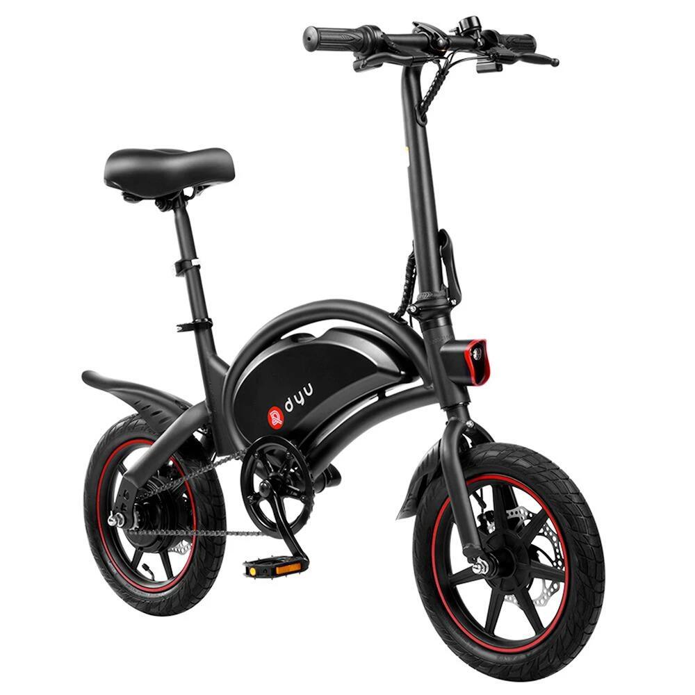 DYU D3F City Electric Bike, 14" Tires, 36V 10Ah Battery