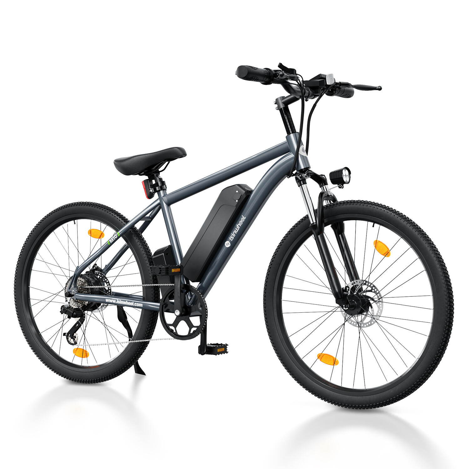 ISINWHEEL Bicicleta eléctrica Isinwheel M10 para adultos, 250 W, 36 V, batería de 10,4 Ah