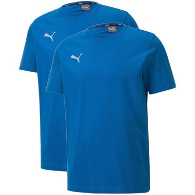 T-shirt puma teamgoal 23 casuals 2-pack. blauw. mannen
