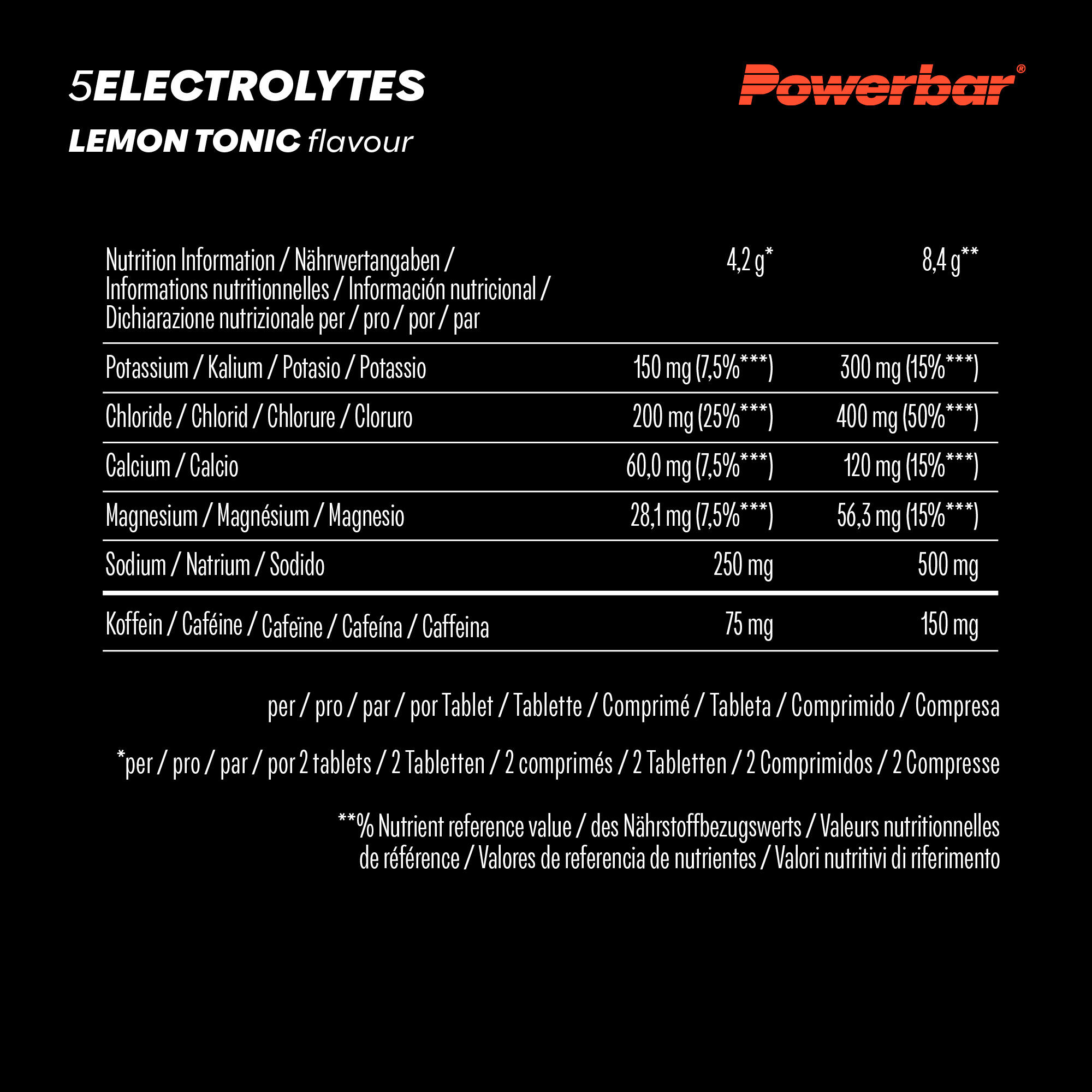 5 Electrolytes 10caps Powerbar (lot de 12) 5/7