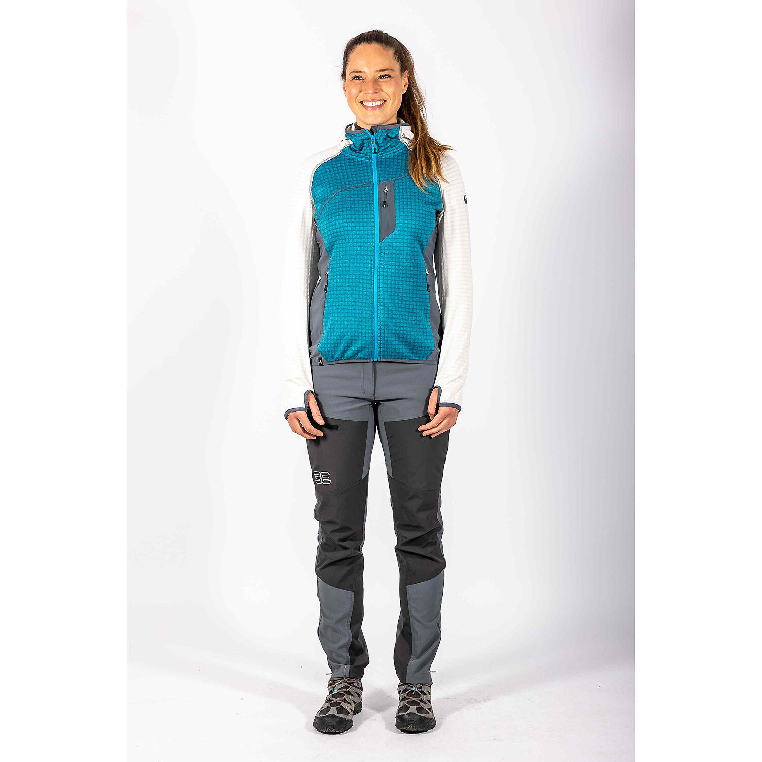 Damen Stretchfleecejacke Chiemgau II mit Kapuze 2/6