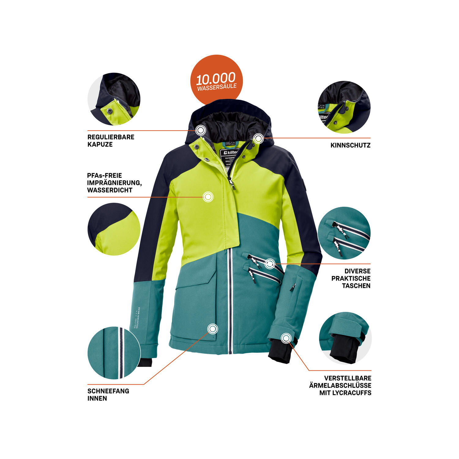 Mädchen Skijacke KSW 405 GRLSJCKT 6/6