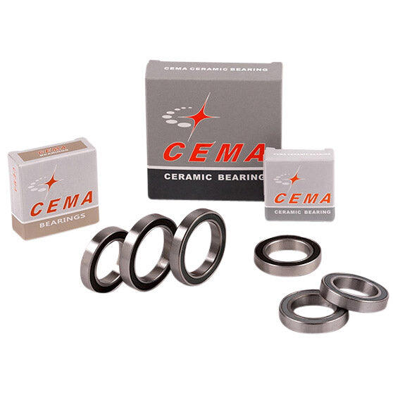 Cema Ball Bearing 24x37x7 SG3 Coated Ceramic Black