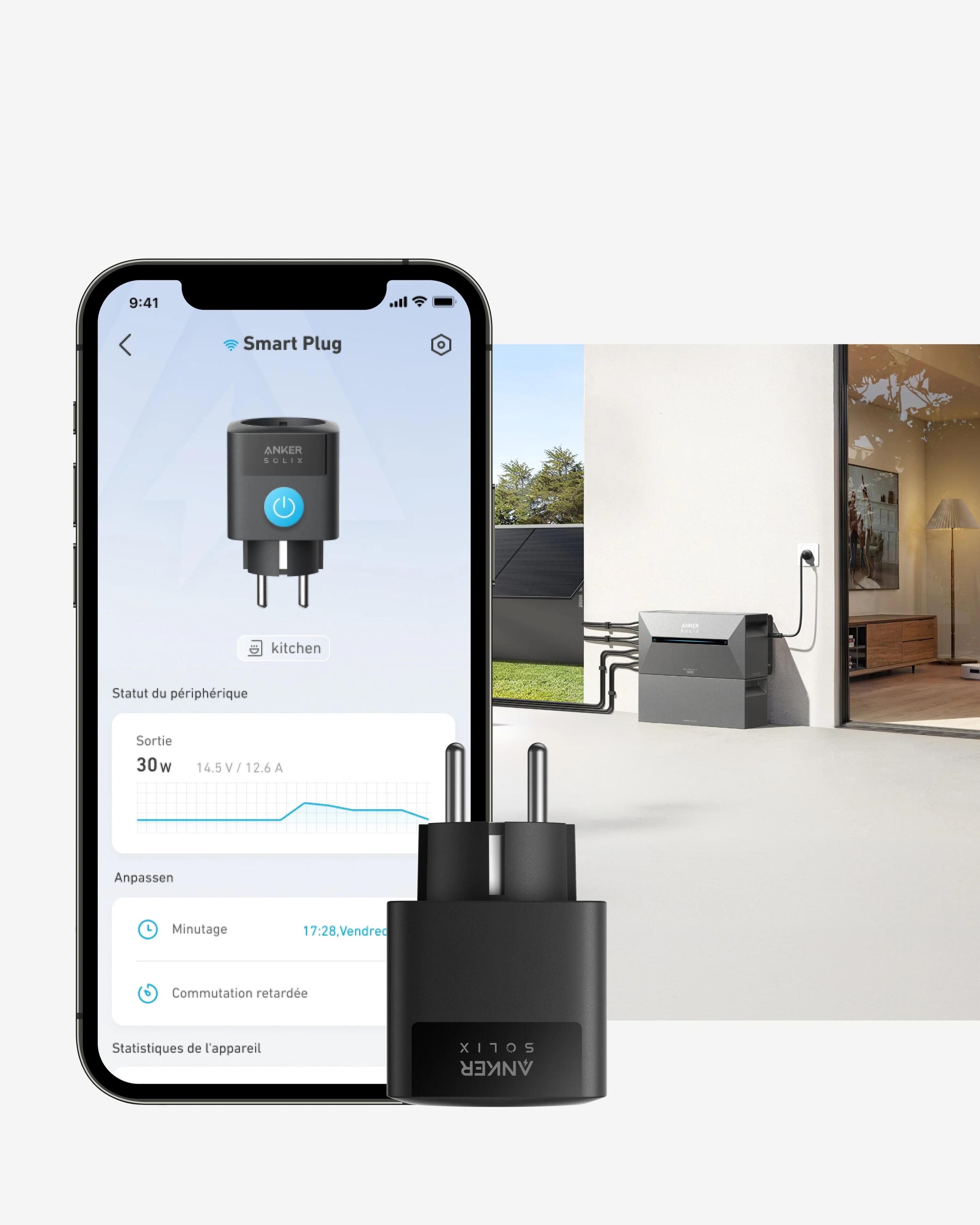 Anker SOLIX Smart Plug, compatibel met Solarbank 2 4/7