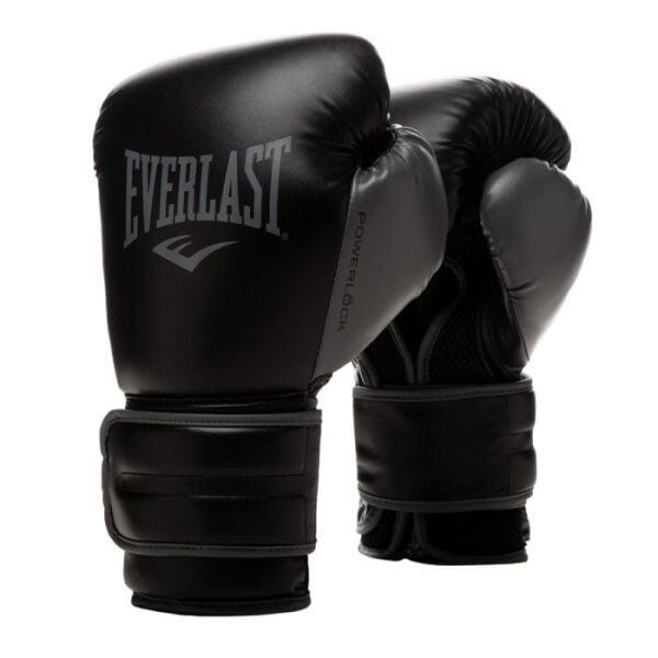 Everlast - Gants De Boxe - Powerlock 2r - Noir - Gants De Boxe - Noir - 10 Oz - Decathlon