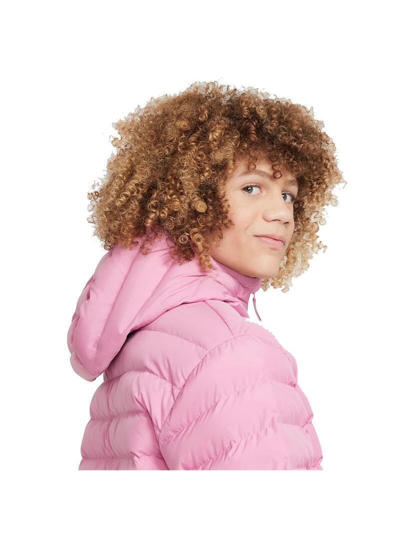 Veste matelassée pour fille Nike, rembourrage synthétique léger rose. 5/5