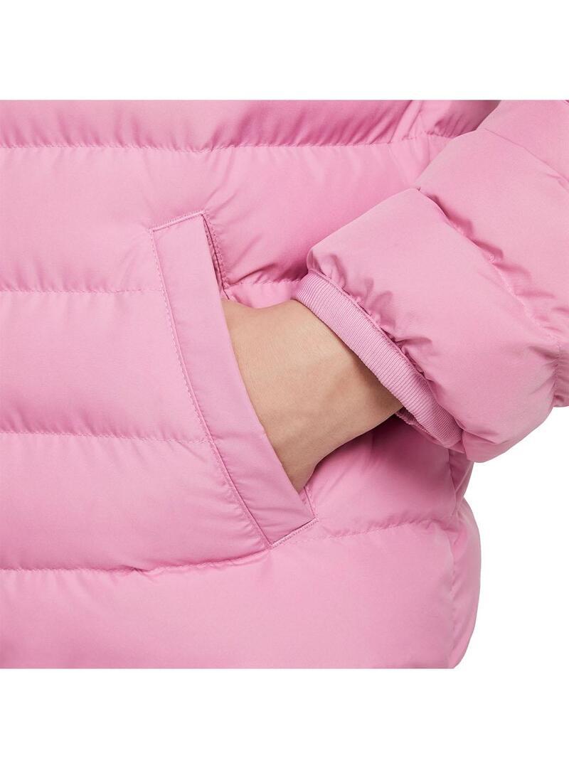 Veste matelassée pour fille Nike, rembourrage synthétique léger rose. 3/5