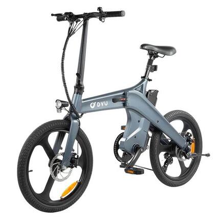 Vélo de ville électrique DYU T1, pneus 20", moteur 250 W, batterie 36 V 10 Ah