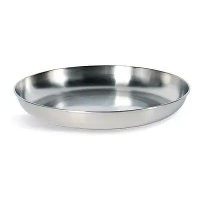 Large flat stainless steel plate Tatonka