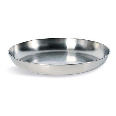 Flacher, breiter Teller aus Edelstahl Tatonka