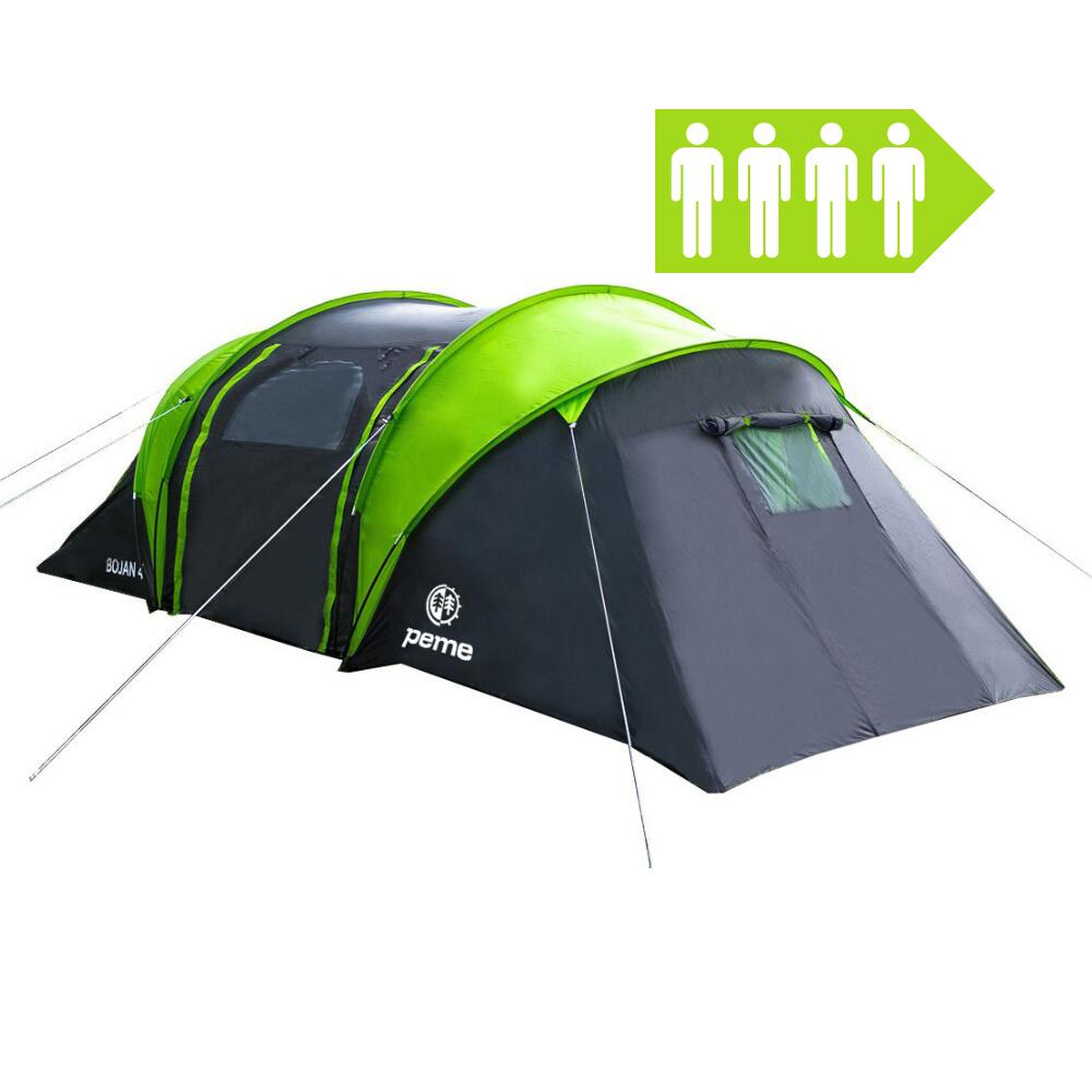 PEME Kuppelzelt Peme Bojan für 4 Personen 2 Kabinen Campingzelt