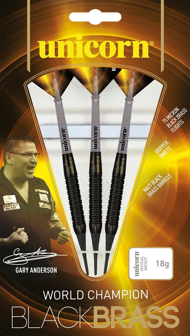 Unicorn Softtip Black Brass Gary Anderson P1 18 gram 2/2