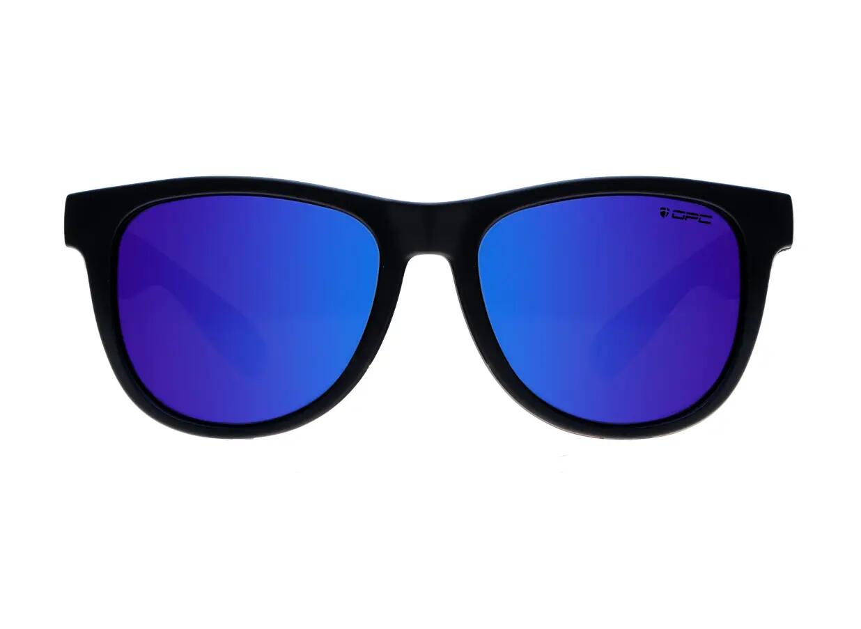 Okulary przeciwsłoneczne unisex OPC LIFESTYLE IBIZA Matt Black Blue Revo  + etui 2/5