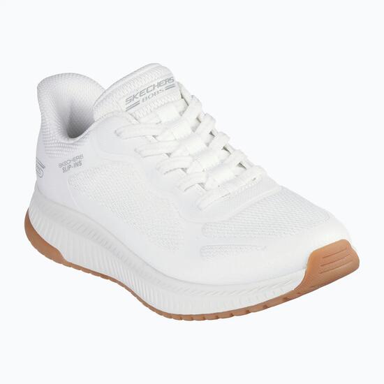 Zapatillas Skechers Mujer Bobs Squad 4 Staple Look Rosa