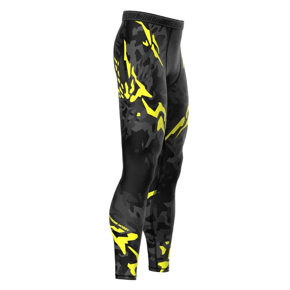 Leggings sportivi da uomo EXTREME HOBBY BLACK PANTHER 3/7